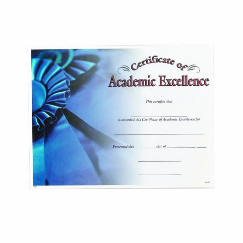 ACADEMIC EXCELLENCE CERTIFICATE