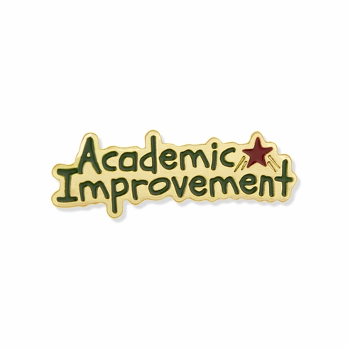 ACADEMIC IMPROVEMENT LAPEL PIN