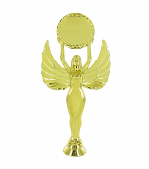 ACHIEVEMENT FEMALE TROPHY FIGURE, HOLDS 2 INCH INSERT