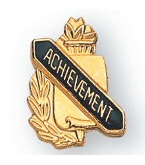 ACHIEVEMENT PIN GOLD ENAMELED