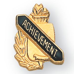 ACHIEVEMENT PIN GOLD ENAMELED