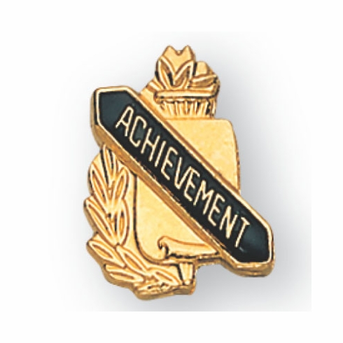 ACHIEVEMENT PIN GOLD ENAMELED