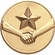 2-Inch in Diameter Round Stamped Metal Achievement Insert in Gold