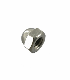 ACORN NUT 100 PER BAG, SILVER