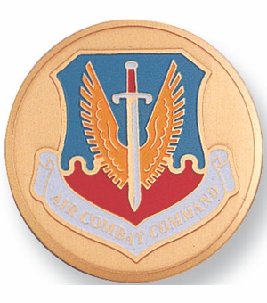 2 INCH AIR COMBAT COMMAND MEDALLION INSERT