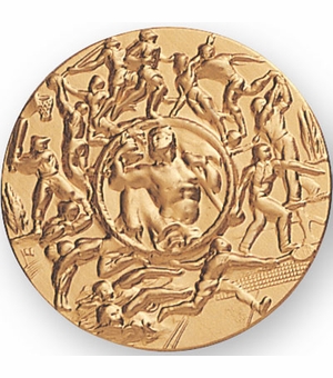 2-Inch in Diameter Round Metal All Sports Stamped Insert in Multiple Colors