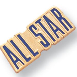 ALL STAR ENAMELED PIN