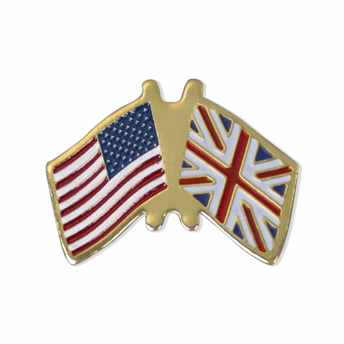 AMERICAN BRITISH FLAG PIN