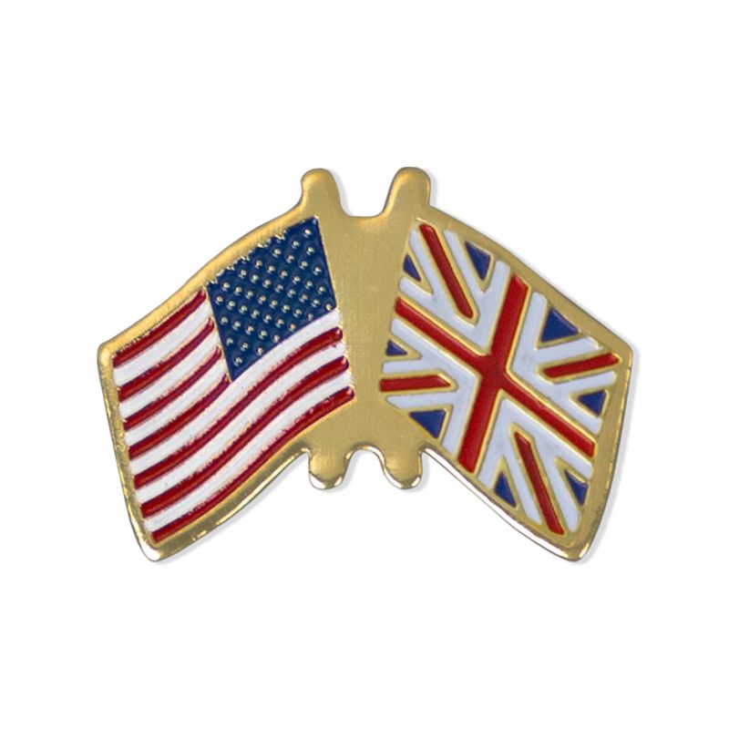 AMERICAN BRITISH FLAG PIN