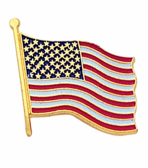 AMERICAN FLAG PIN 3/4 INCH