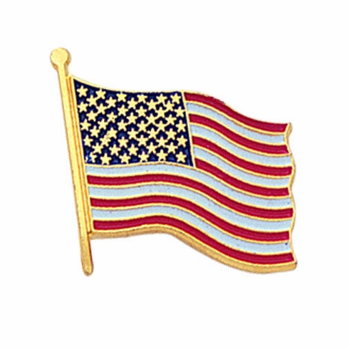 AMERICAN FLAG PIN 3/4 INCH