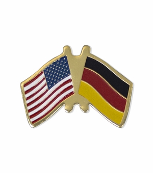 AMERICAN GERMAN FLAG PIN