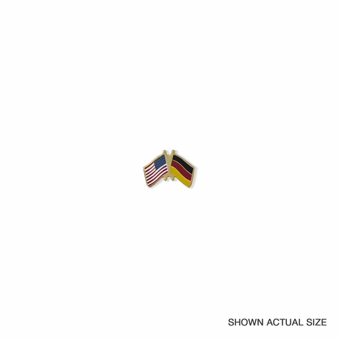AMERICAN GERMAN FLAG PIN