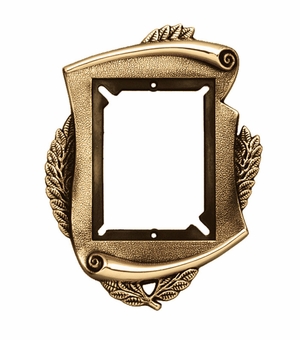 ANTIQUE BRASS PLAQUE CASTING