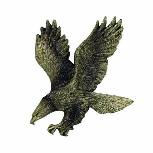 ANTIQUE BRASS RESIN EAGLE, 5-1/2