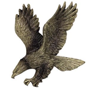 ANTIQUE BRASS RESIN EAGLE, 5-1/2