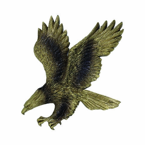 ANTIQUE BRASS RESIN EAGLE, 7-1/4