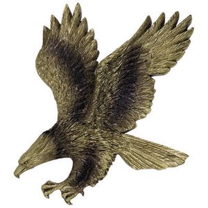 ANTIQUE BRASS RESIN EAGLE, 7-1/4