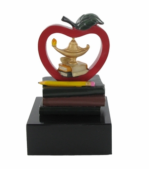 APPLE/ LAMP OF LEARNING/BOOKS WITHOUT PLATE