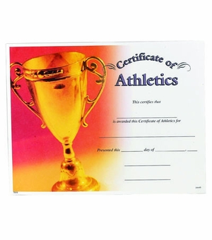 ATHLETICS CERTIFICATE