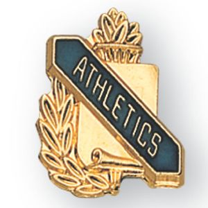 ATHLETICS PIN GOLD ENAMELED