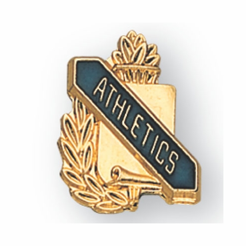 ATHLETICS PIN GOLD ENAMELED