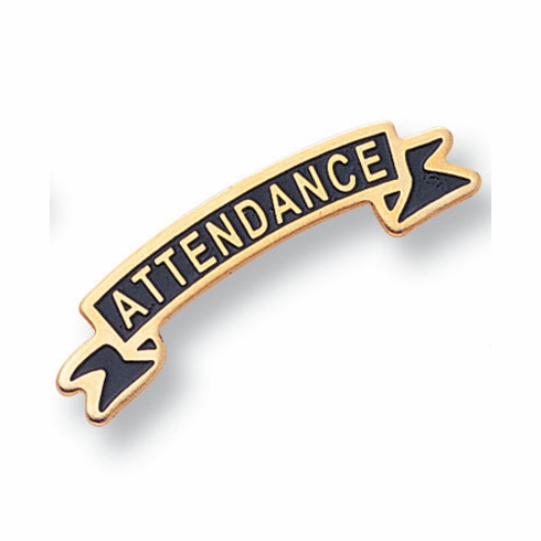 ATTENDANCE PIN ENAMELED