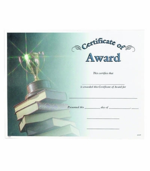 AWARD CERTIFICATE