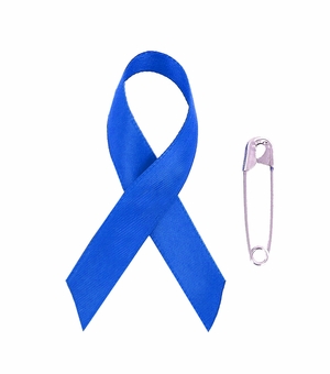 Awareness Ribbon Abuse, Arthritis 2-1/4" x 1-1/4" with Safety Pin