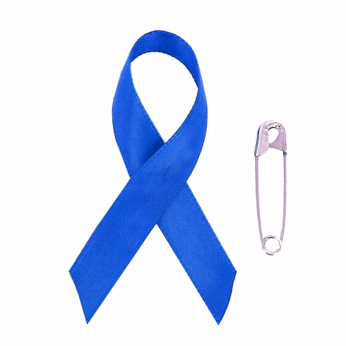Awareness Ribbon Abuse, Arthritis 2-1/4" x 1-1/4" with Safety Pin