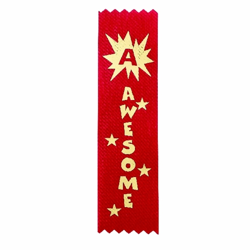 AWESOME 1-5/8 X 6 RED STOCK RIBBON