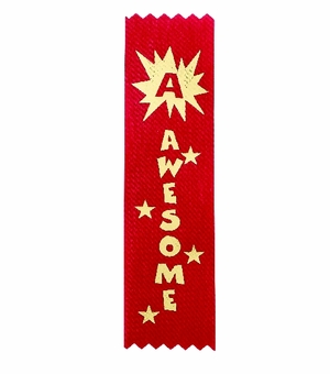AWESOME 1-5/8 X 6 RED STOCK RIBBON