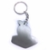 AWESOME TEACHER RED APPLE PEWTER KEY CHAIN