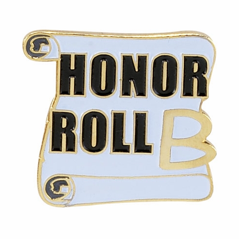 B HONOR ROLL PIN