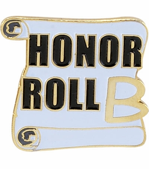 B HONOR ROLL PIN
