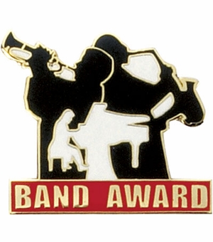 BAND AWARD PIN ENAMELED