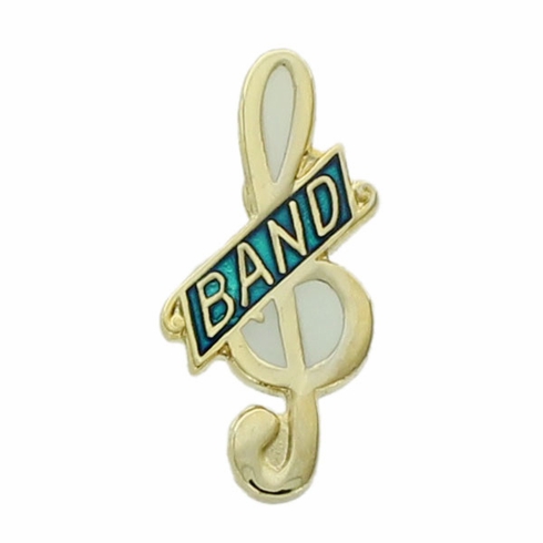BAND PIN GREEN ENAMEL