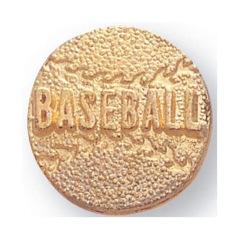 BASEBALL CHENILLE PIN GOLD