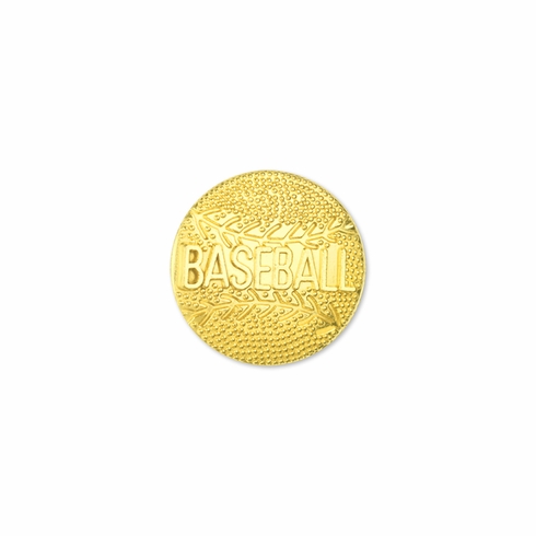 BASEBALL CHENILLE PIN GOLD