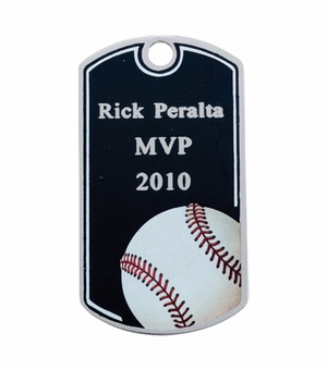 BASEBALL DOG TAG