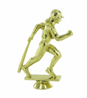 BASEBALL FEMALE BAT DOWN TROPHY FIGURE