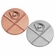 2-Inch in Diameter Round Metal Baseball Themed Stamped Insert in Multiple Colors