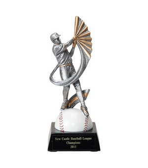 BASEBALL, MALE, 7 1/2 INCH FIGURE TROPHY