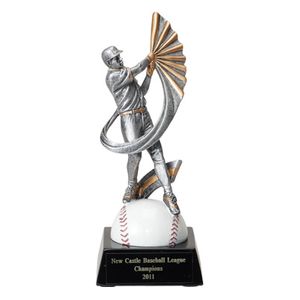 BASEBALL, MALE, 7 1/2 INCH FIGURE TROPHY
