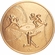 2-Inch in Diameter Round Metal Baseball Themed Stamped Insert in Multiple Colors