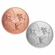 2-Inch in Diameter Round Metal Baseball Themed Stamped Insert in Multiple Colors