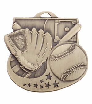 BASEBALL MEDAL - MULTIPLE COLORS