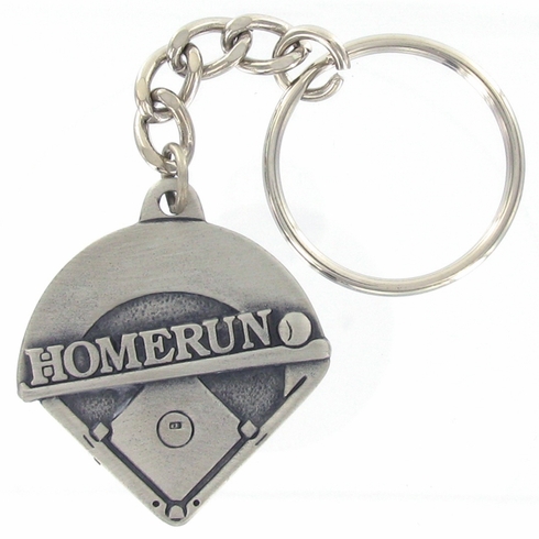 BASEBALL PEWTER KEY CHAIN
