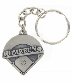 BASEBALL PEWTER KEY CHAIN