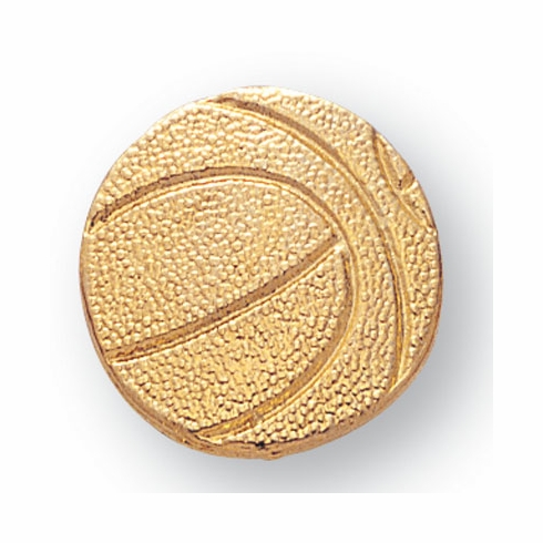 BASKETBALL CHENILLE PIN GOLD